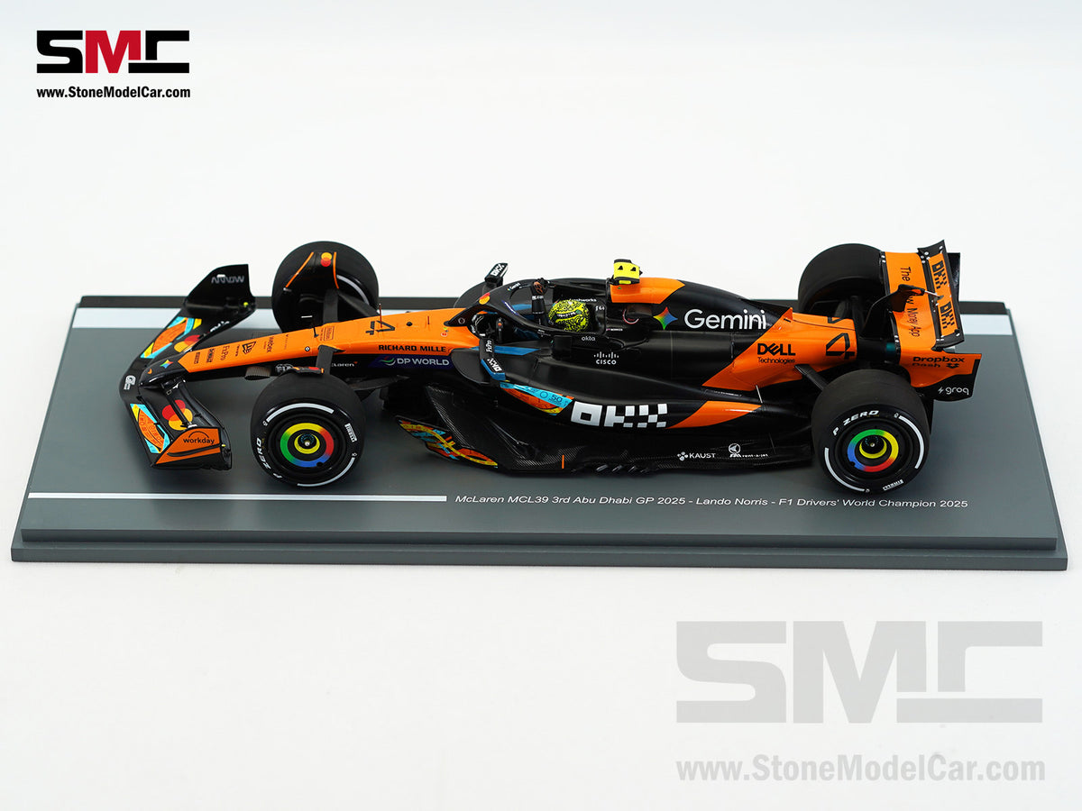 McLaren F1 MCL39 #4 Lando Norris Abu Dhabi GP 2025 World Champion 1:18 Spark 18S1118