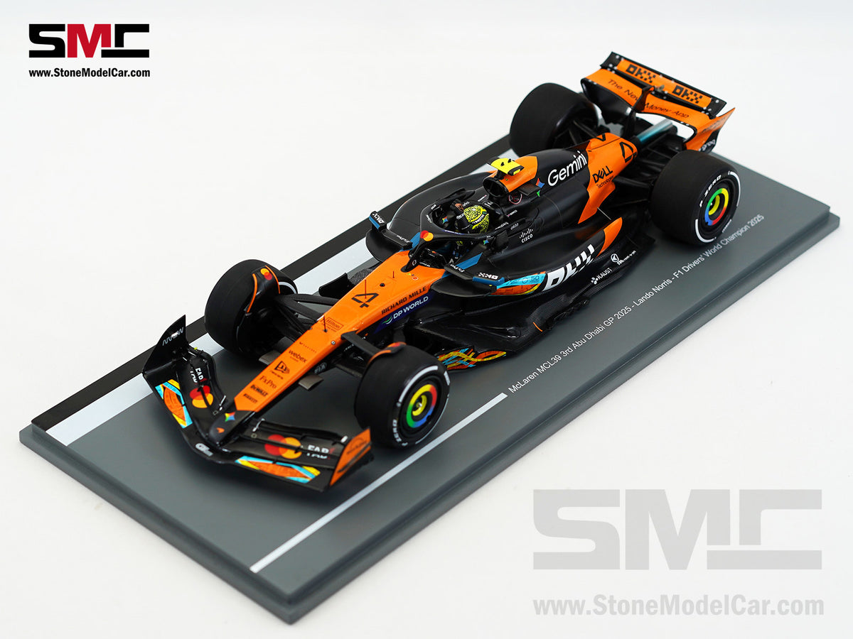 McLaren F1 MCL39 #4 Lando Norris Abu Dhabi GP 2025 World Champion 1:18 Spark 18S1118
