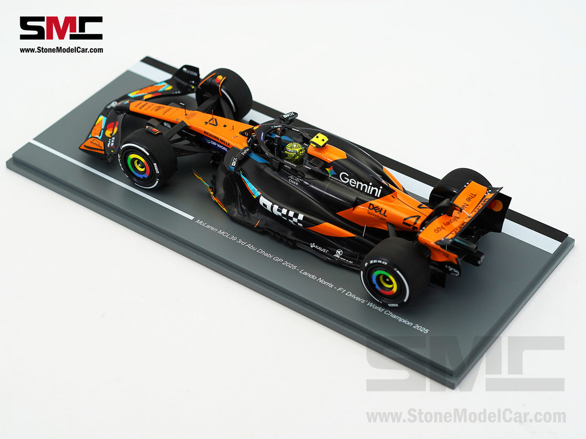 McLaren F1 MCL39 #4 Lando Norris Abu Dhabi GP 2025 World Champion 1:18 Spark 18S1118