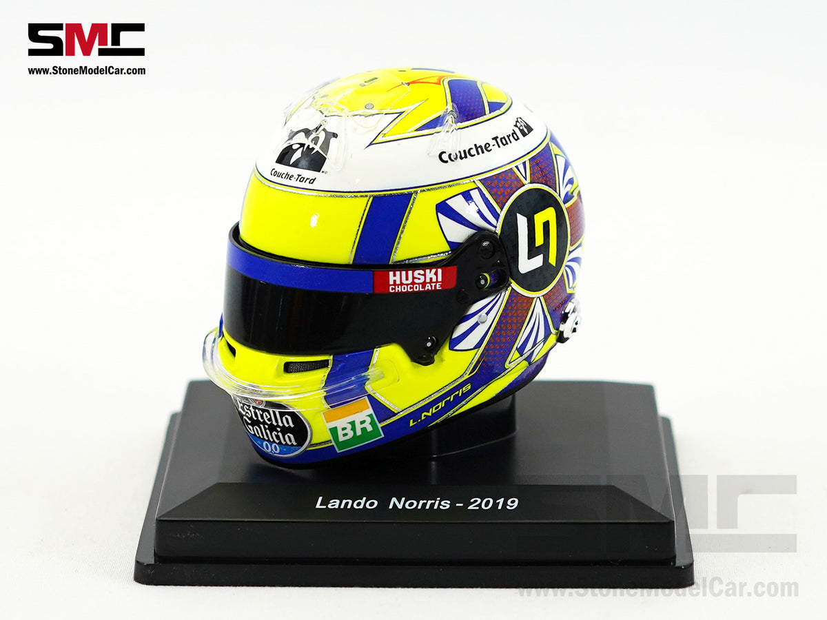 McLaren F1 MCL34 #4 Lando Norris Year 2019 1st Career Season Spark 1:5 Miniature Helmet