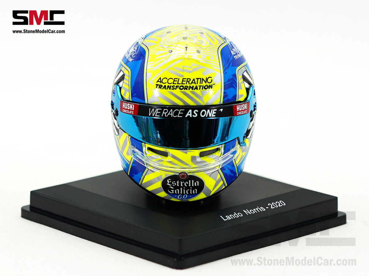 McLaren F1 MCL35 #4 Lando Norris Year 2020 Season Spark 1:5 Miniature Helmet 5HF042