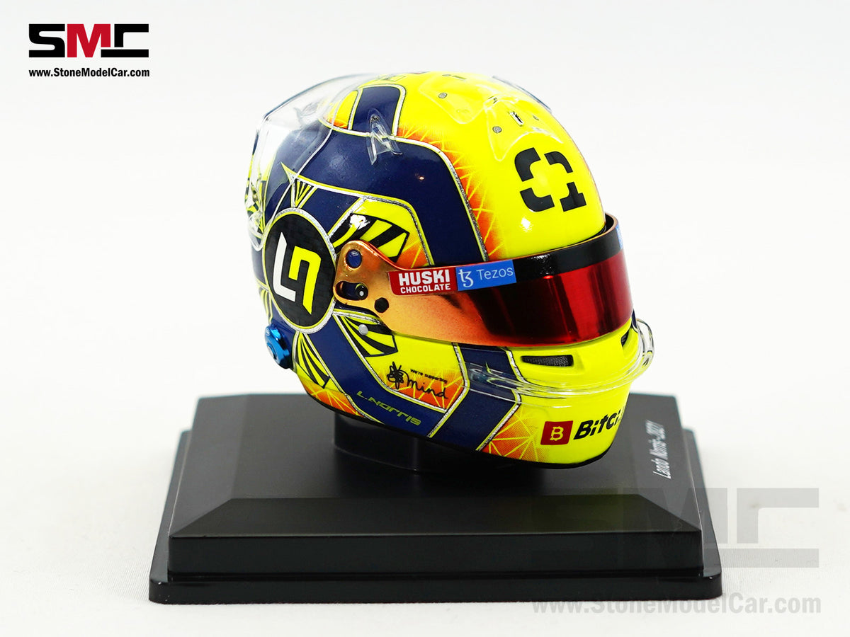 McLaren F1 MCL35M #4 Lando Norris Year 2021 Season Spark 1:5 Miniature Helmet 5HF054