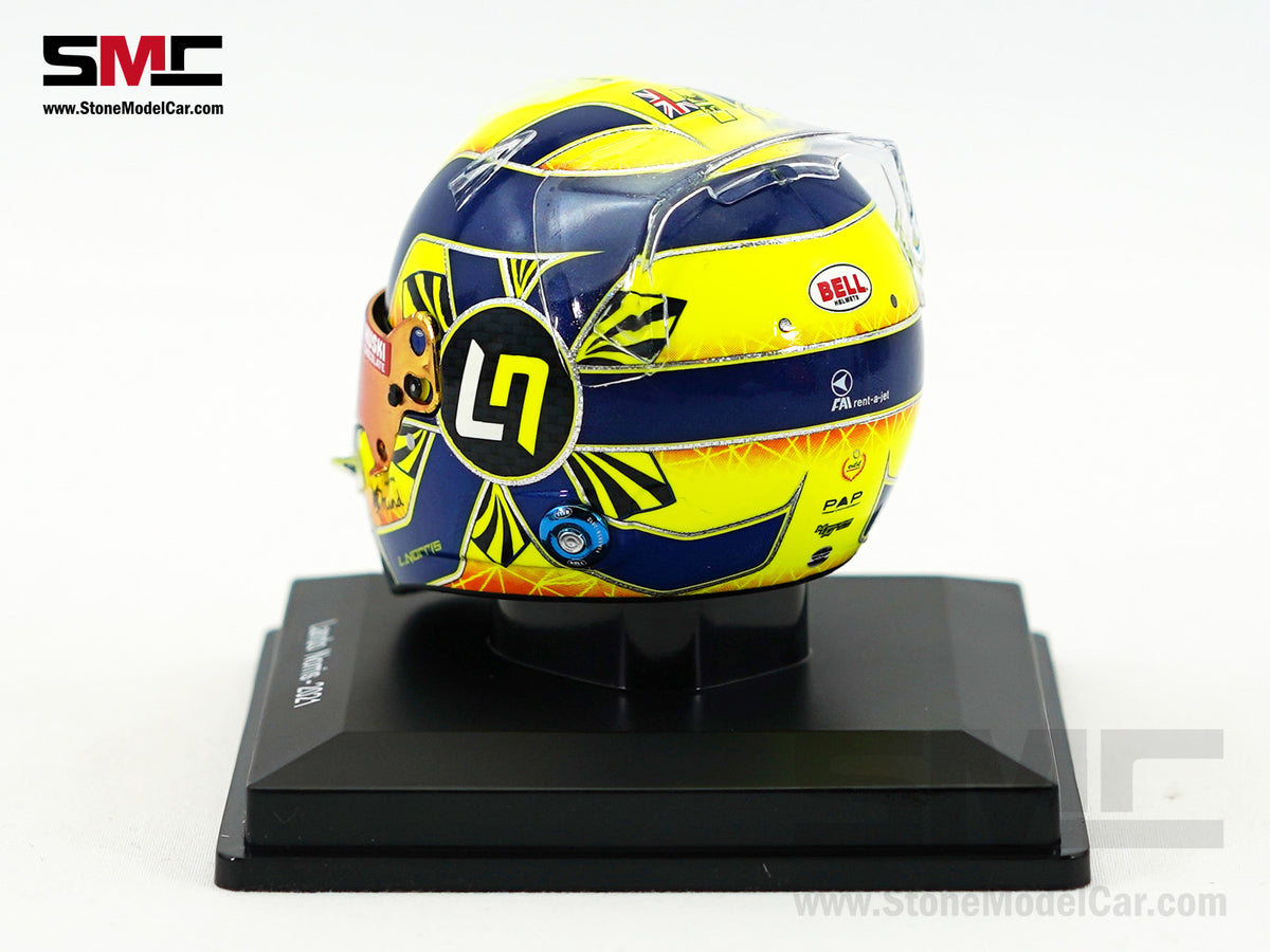 McLaren F1 MCL35M #4 Lando Norris Year 2021 Season Spark 1:5 Miniature Helmet 5HF054