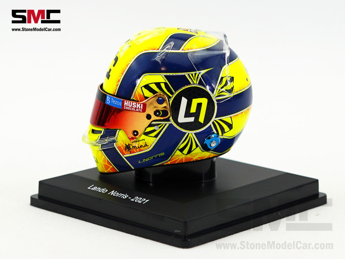 McLaren F1 MCL35M #4 Lando Norris Year 2021 Season Spark 1:5 Miniature Helmet 5HF054