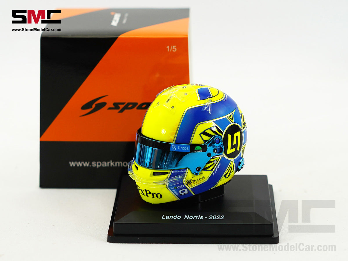 McLaren F1 MCL36 #4 Lando Norris Year 2022 Season Spark 1:5 Miniature Helmet 5HF075