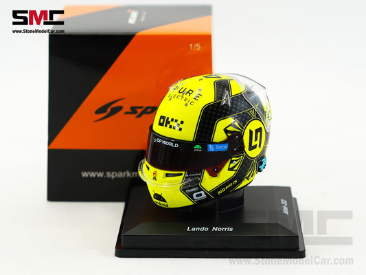 McLaren F1 MCL60 #4 Lando Norris Year 2023 Season Spark 1:5 Miniature Helmet 5HF091