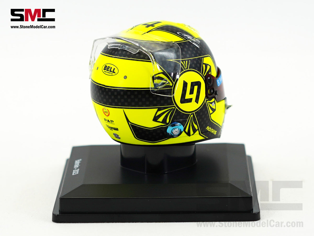 McLaren F1 MCL60 #4 Lando Norris Year 2023 Season Spark 1:5 Miniature Helmet 5HF091