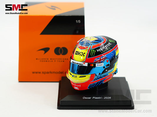 McLaren F1 MCL40 #81 Oscar Piastri Year 2026 Season Spark 1:5 Miniature Helmet 5HF244