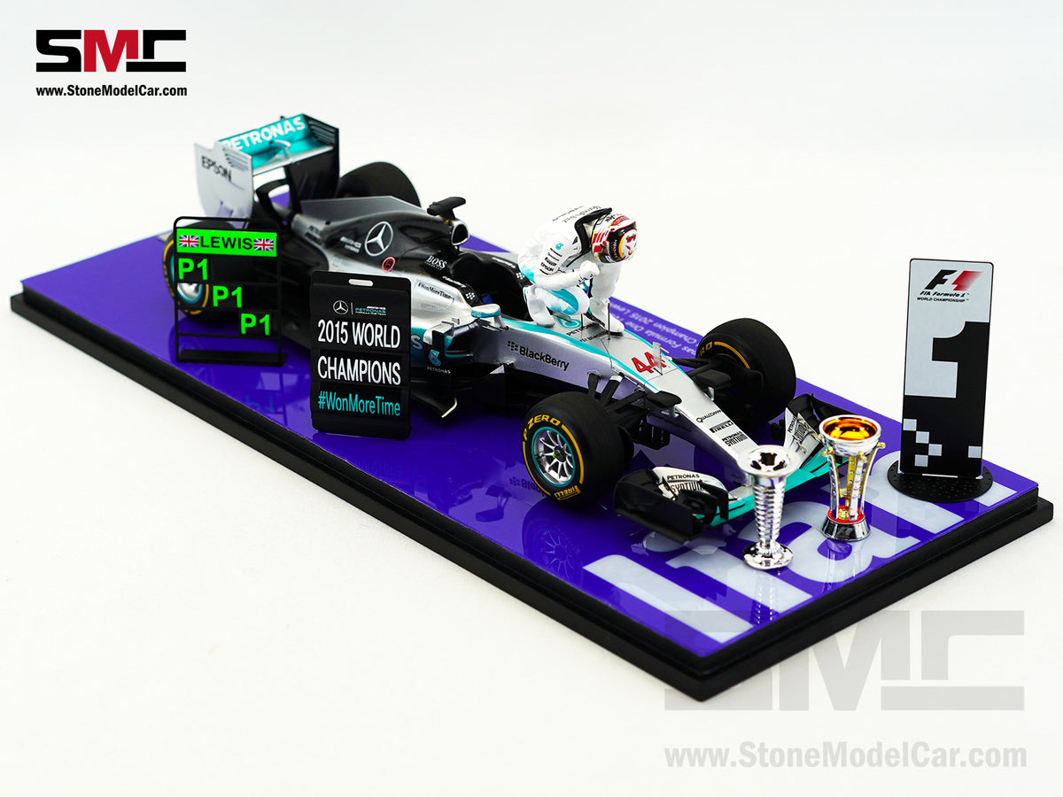 2015 3x World Champion Mercedes F1 W06 #44 Lewis Hamilton US GP 1:18 Spark Special Figure Edition