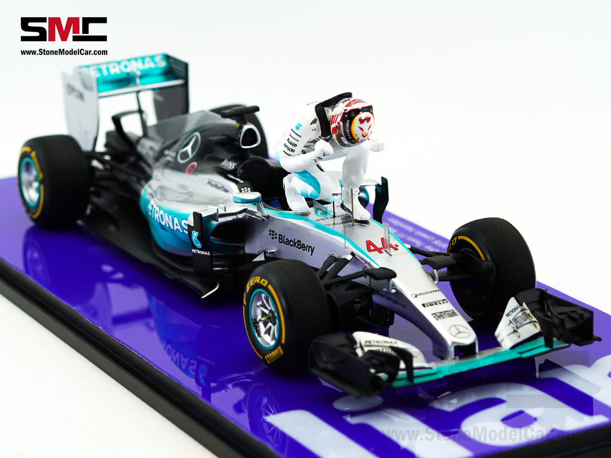 2015 3x World Champion Mercedes F1 W06 #44 Lewis Hamilton US GP 1:18 Spark Special Figure Edition