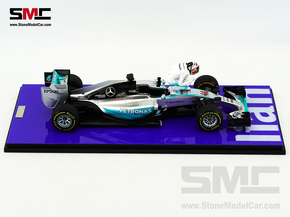 2015 3x World Champion Mercedes F1 W06 #44 Lewis Hamilton US GP 1:18 Spark Special Figure Edition