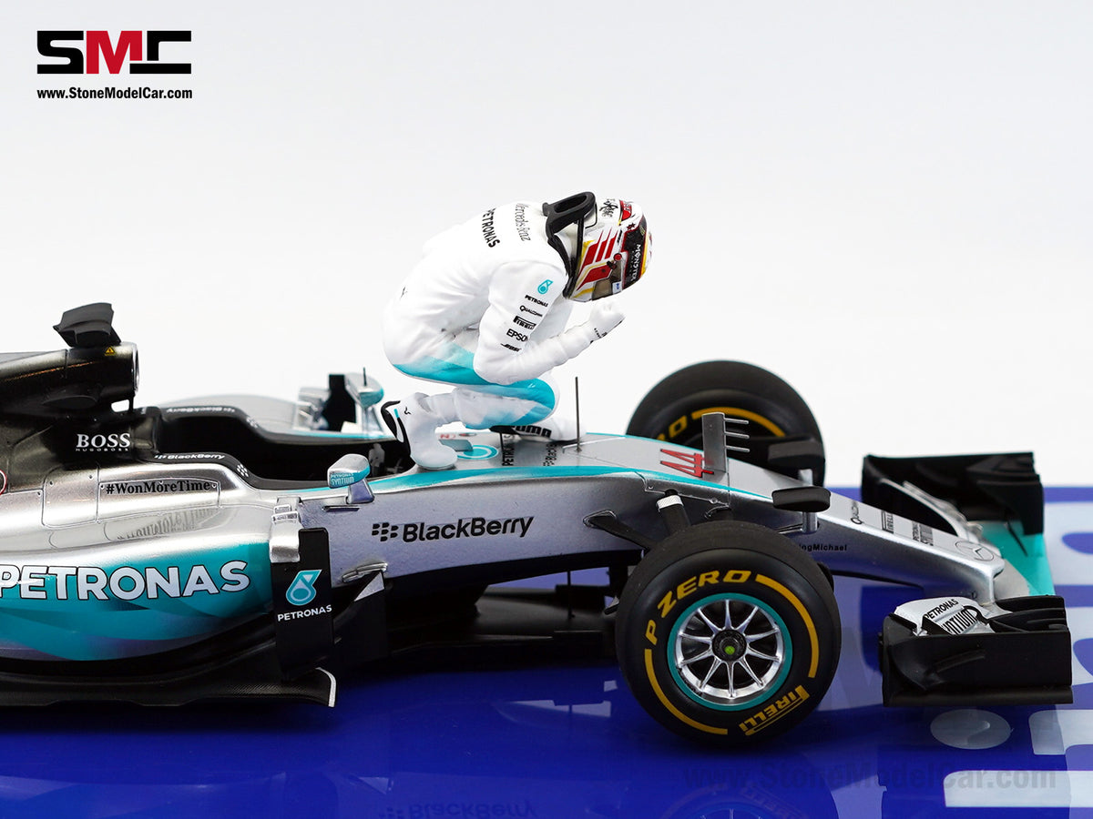 2015 3x World Champion Mercedes F1 W06 #44 Lewis Hamilton US GP 1:18 Spark Special Figure Edition