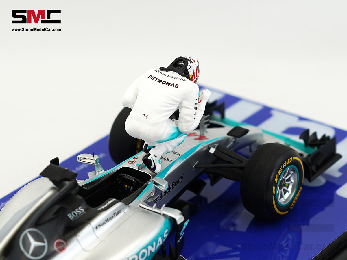 2015 3x World Champion Mercedes F1 W06 #44 Lewis Hamilton US GP 1:18 Spark Special Figure Edition