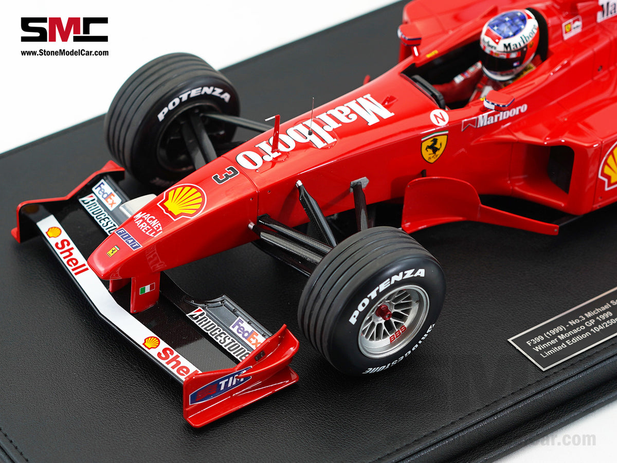 Ferrari F1 F399 #3 Michael Schumacher Monaco GP Winner 1999 1:12 GP REPLICAS with Driver & Decal