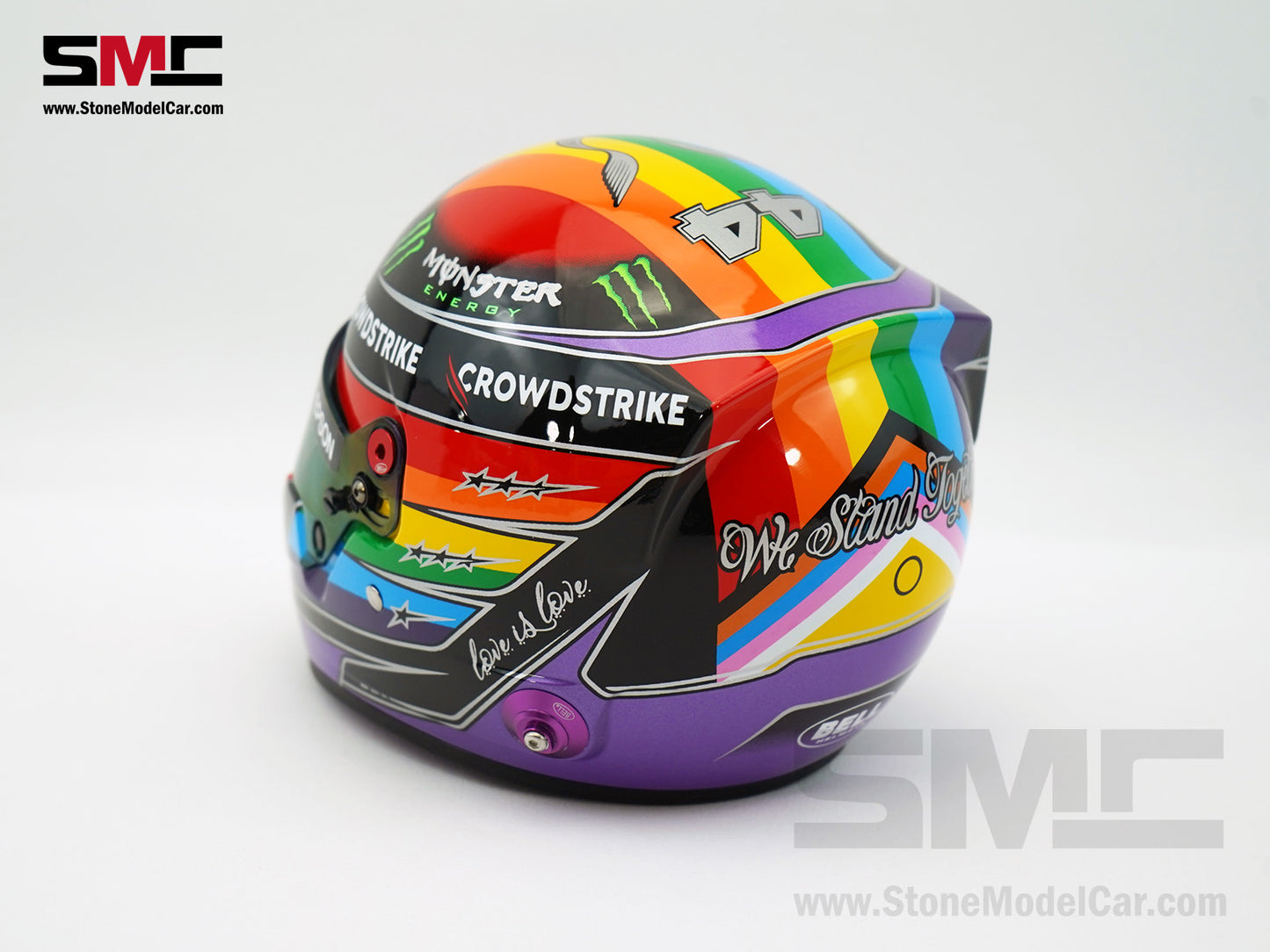 Mercedes F1 W12 #44 Lewis Hamilton 7x World Champion Qatar & Abu Dhabi 2021 Bell 1:2 Helmet
