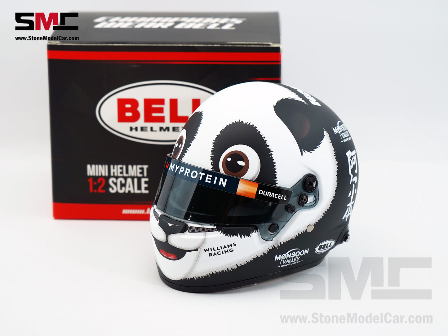 bell f1 helmet 2019 Williams F1 FW46 #23 Alexander Albon Chinese GP 2024 Panda BELL 1:2 Mi – Stone Model