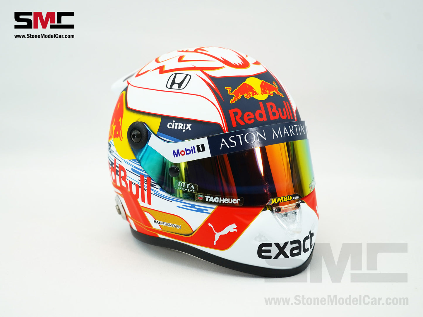 Red Bull F1 RB15 #33 Max Verstappen Season 2019 Schuberth 1:2 Miniature Helmet