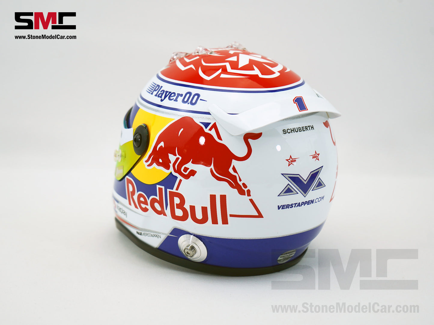 Red Bull F1 RB19 #1 Max Verstappen Qatar Sprint Race 2023 Schuberth 1:2 Miniature Helmet