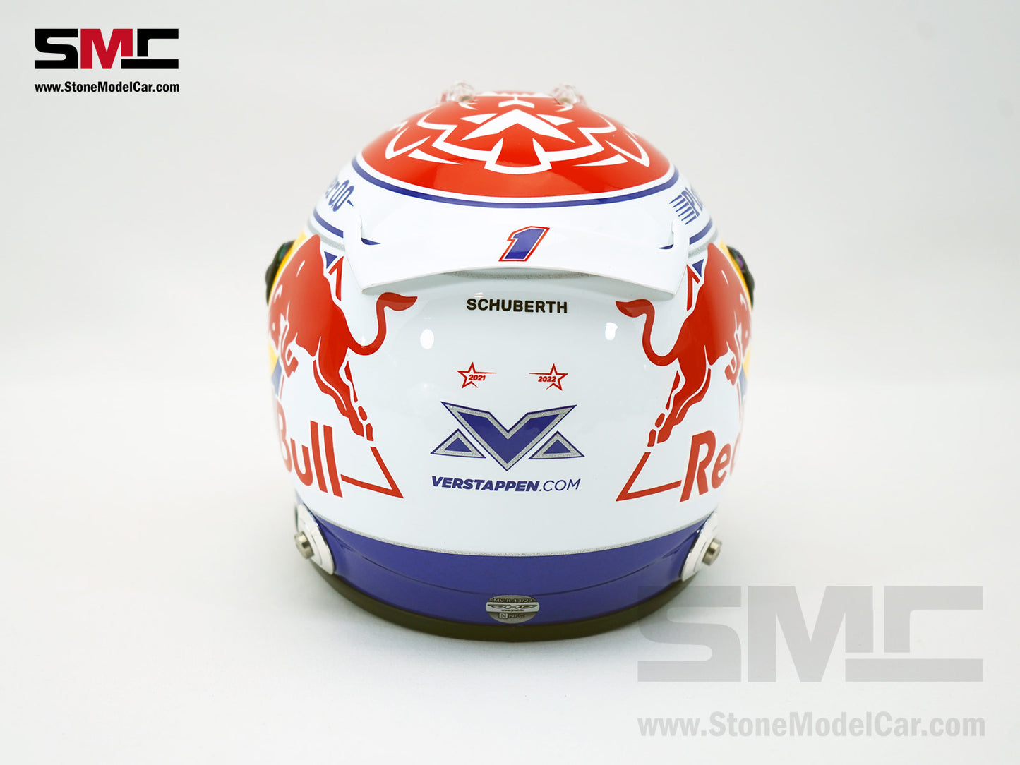 Red Bull F1 RB19 #1 Max Verstappen Qatar Sprint Race 2023 Schuberth 1:2 Miniature Helmet