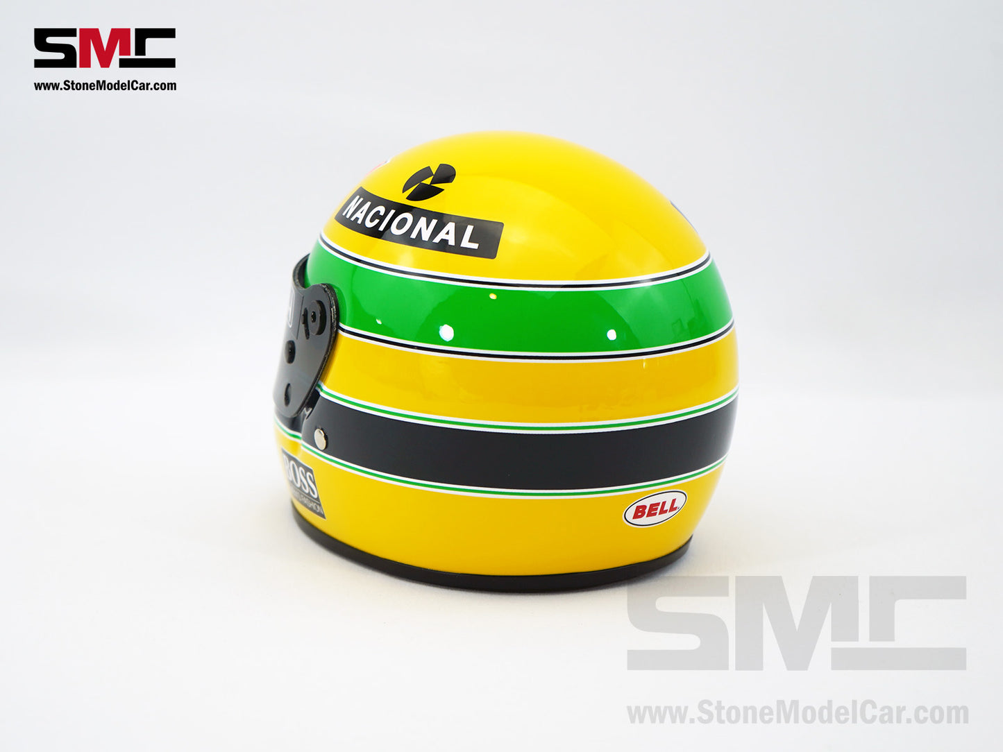 Mclaren MP4/4 #12 Ayrton Senna 1988 F1 World Champion 1:2 Bell Miniature Helmet with Decal