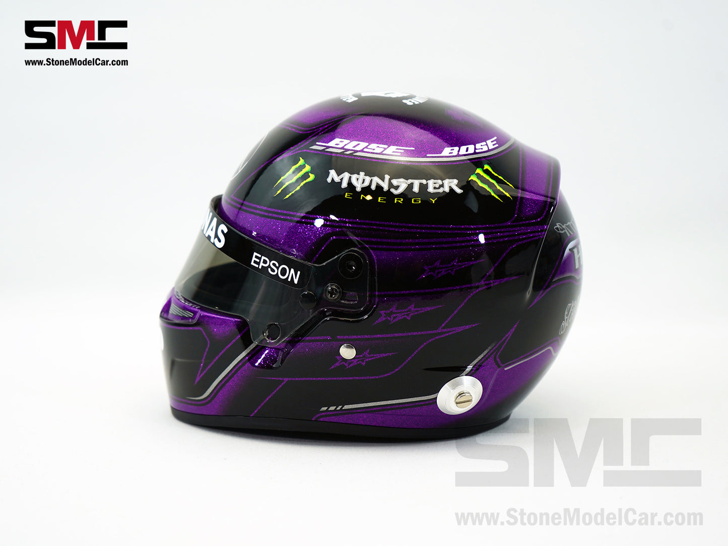 Mercedes F1 W11 #44 Lewis Hamilton Year 2020 7x Times World Champion BELL 1:2 Miniature Helmet