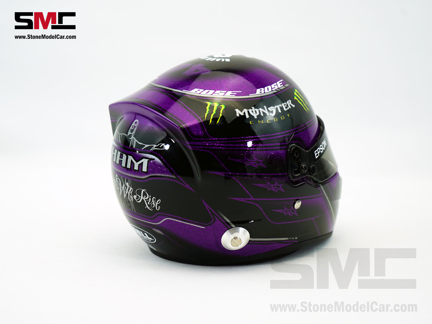 Mercedes F1 W11 #44 Lewis Hamilton Year 2020 7x Times World Champion BELL 1:2 Miniature Helmet
