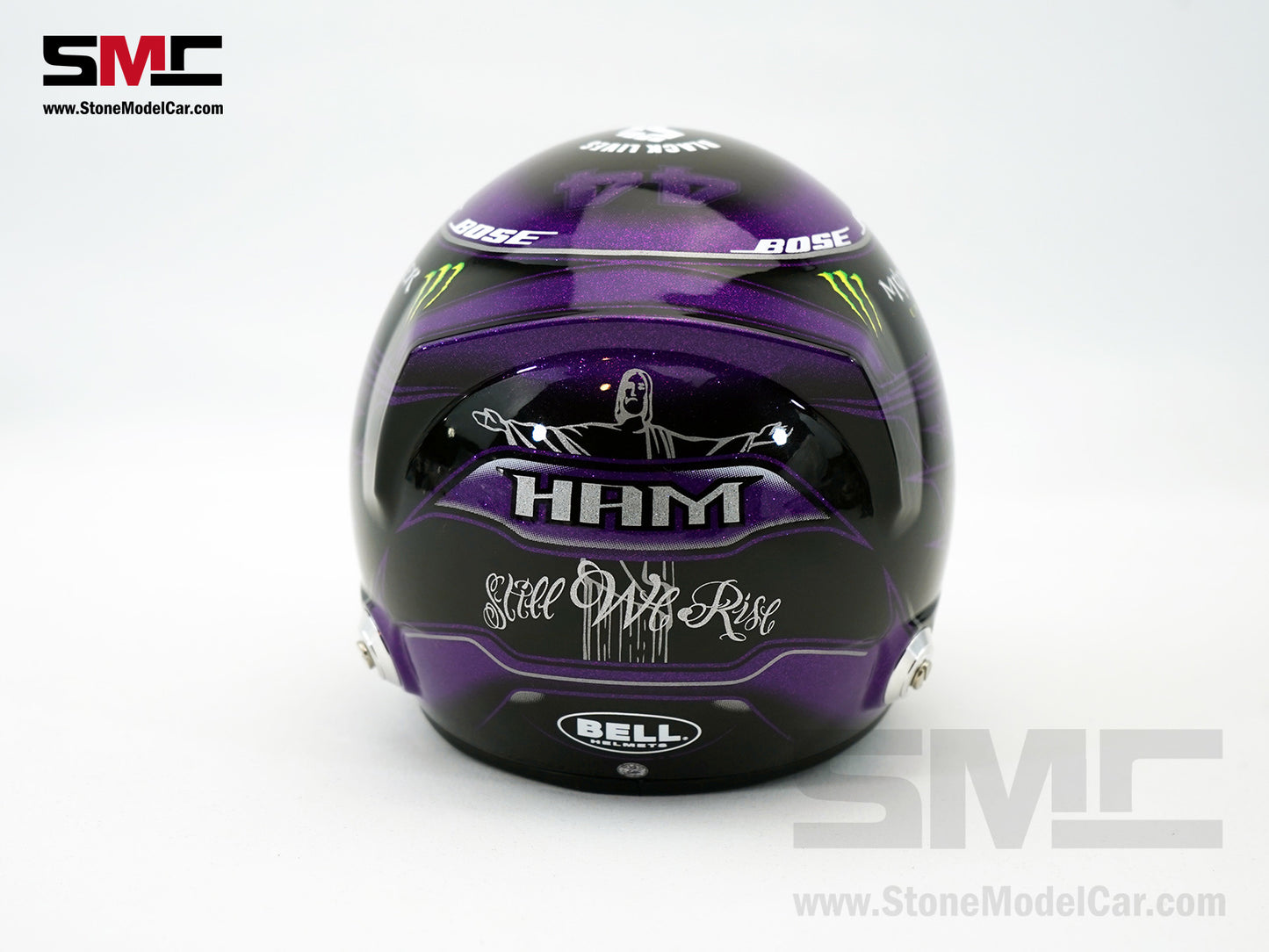 Mercedes F1 W11 #44 Lewis Hamilton Year 2020 7x Times World Champion BELL 1:2 Miniature Helmet