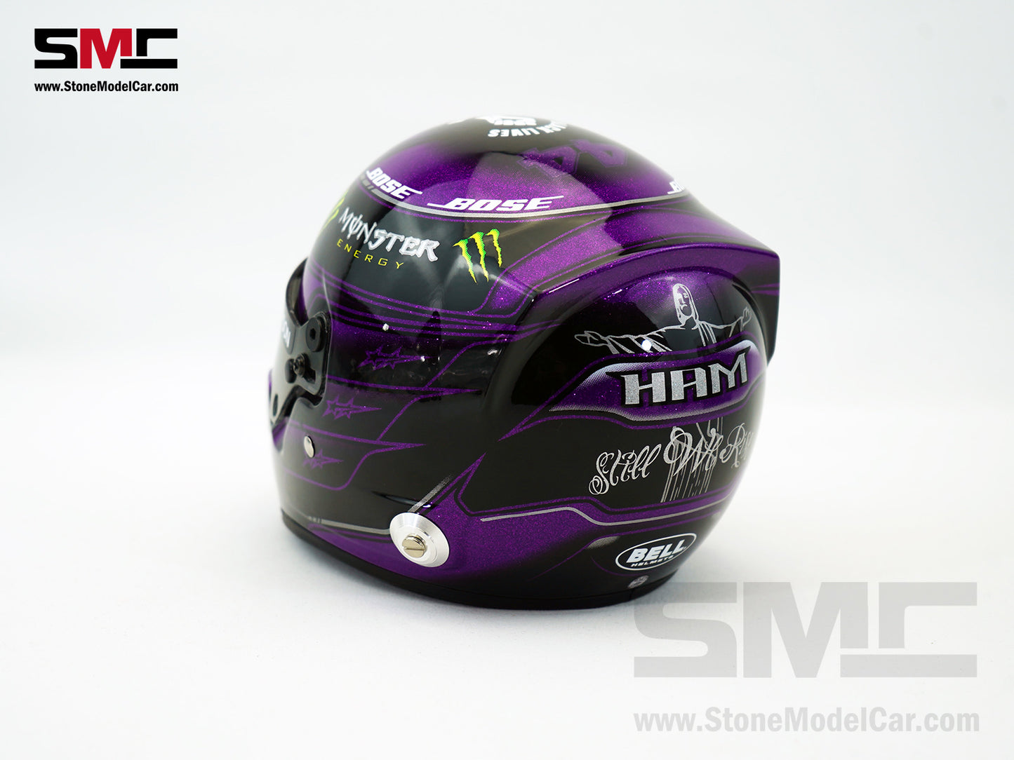 Mercedes F1 W11 #44 Lewis Hamilton Year 2020 7x Times World Champion BELL 1:2 Miniature Helmet