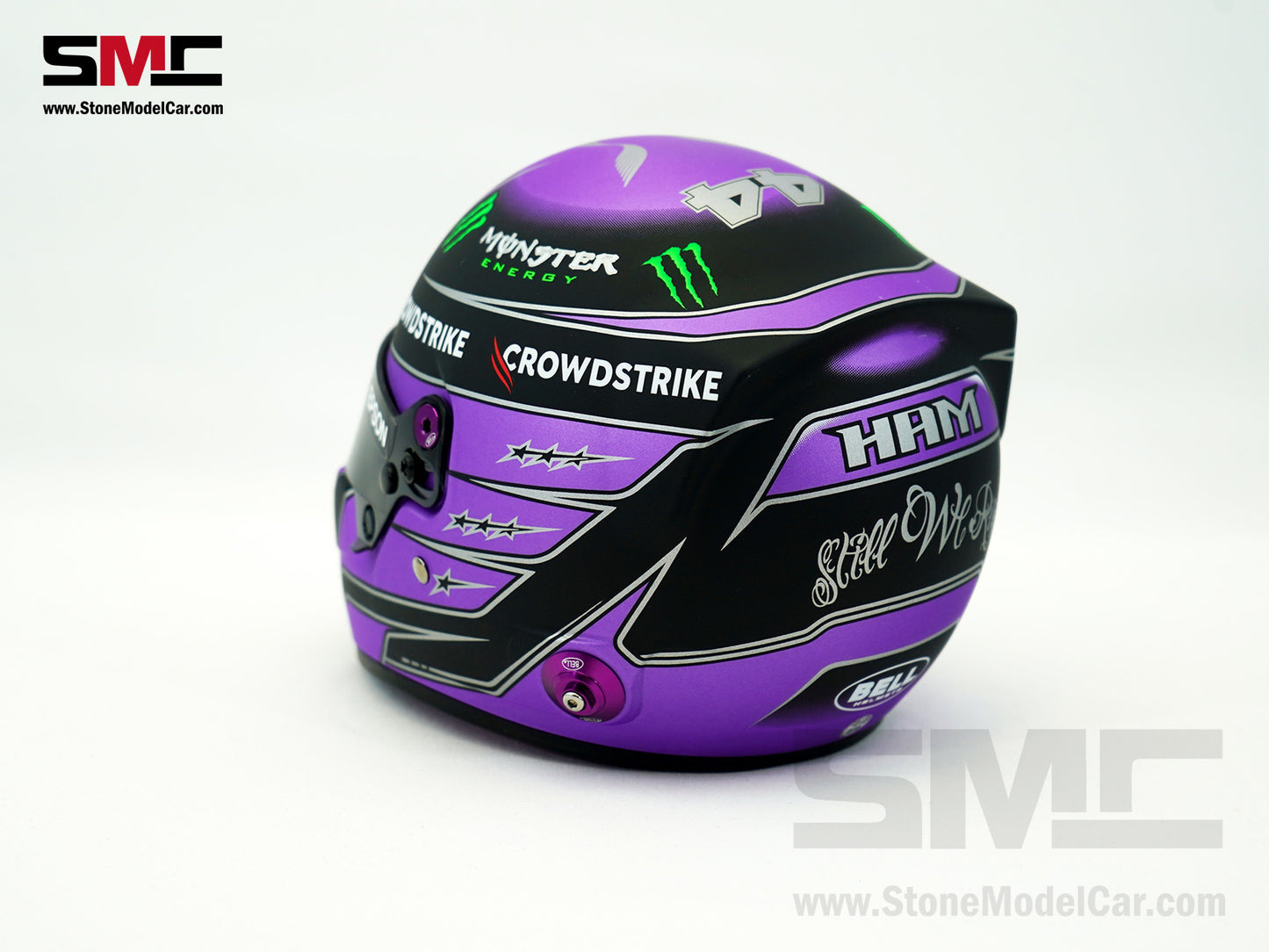 Mercedes F1 W12 #44 Lewis Hamilton 7x World Champion Season 2021 Bell 1:2 Miniature Helmet