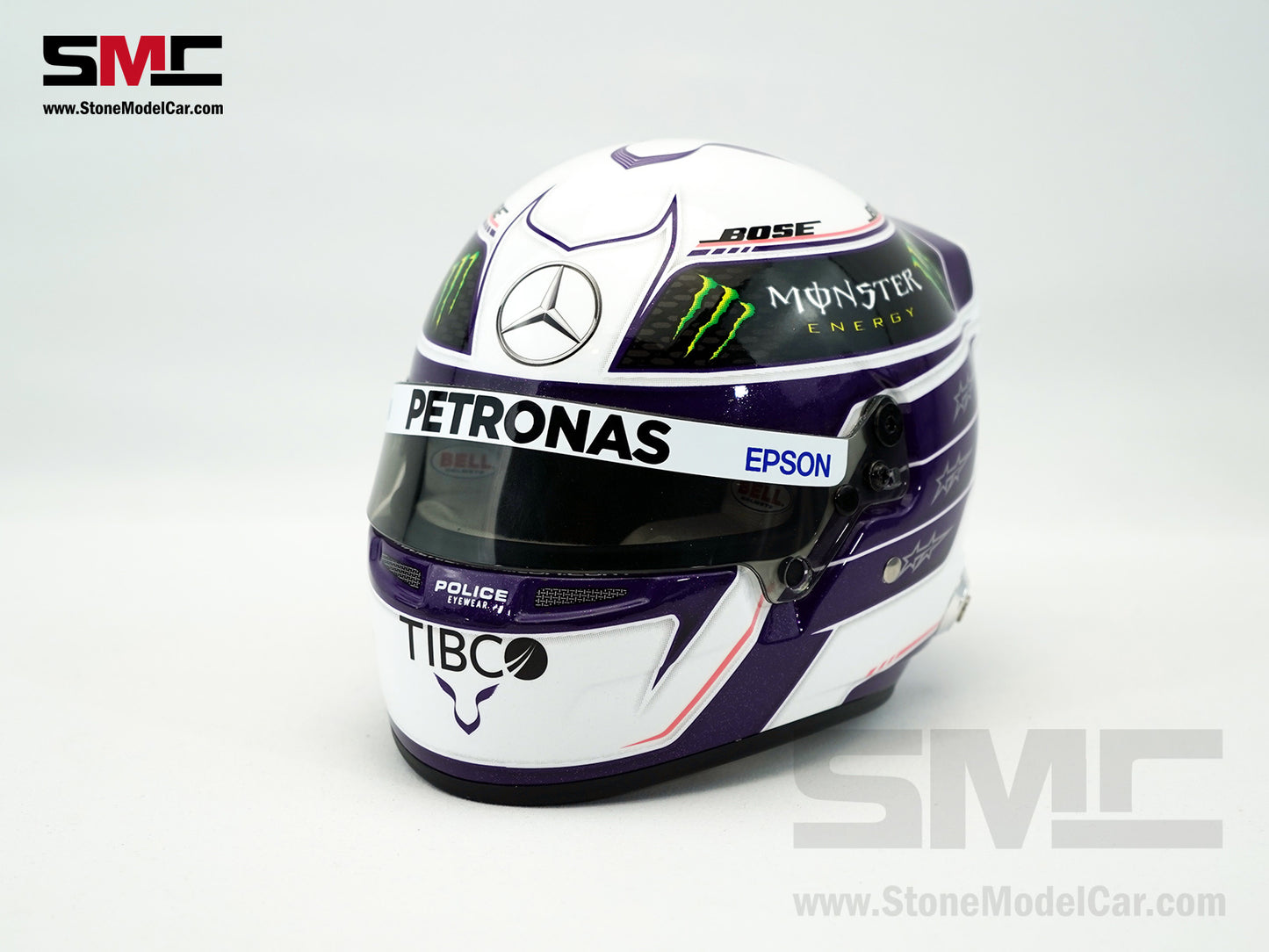 Mercedes F1 W11 #44 Lewis Hamilton Pre-Season Test Silverstone 2020 7x Times World Champion BELL 1:2 Helmet