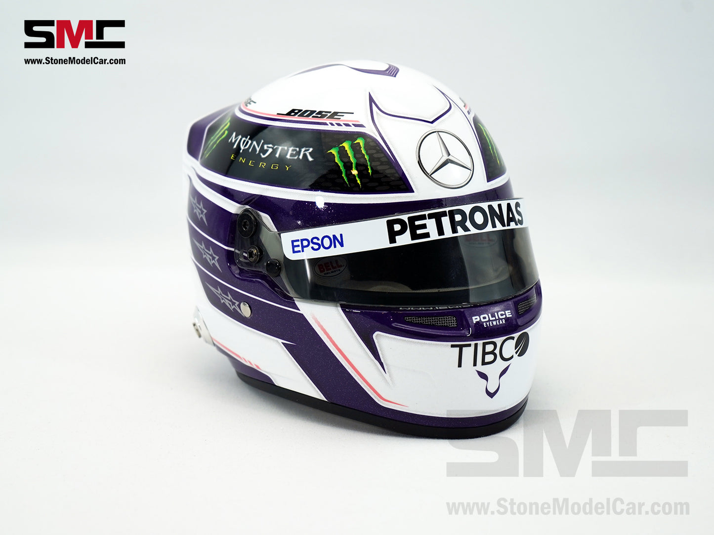 Mercedes F1 W11 #44 Lewis Hamilton Pre-Season Test Silverstone 2020 7x Times World Champion BELL 1:2 Helmet