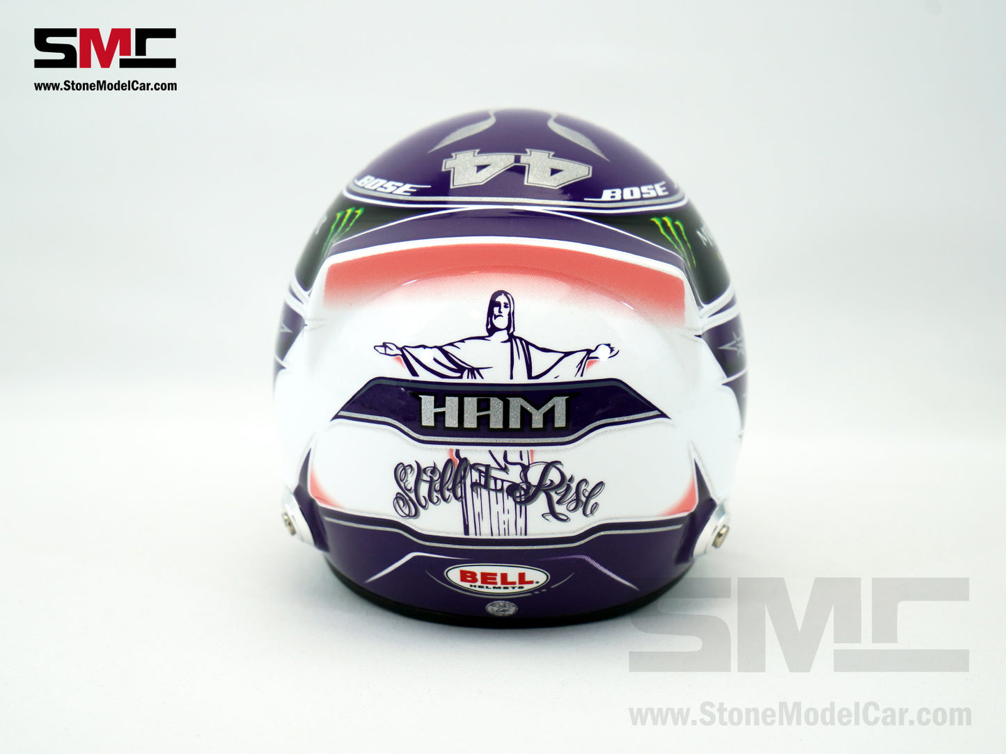 Mercedes F1 W11 #44 Lewis Hamilton Australian GP 2020 7x Times World Champion BELL 1:2 Miniature Helmet