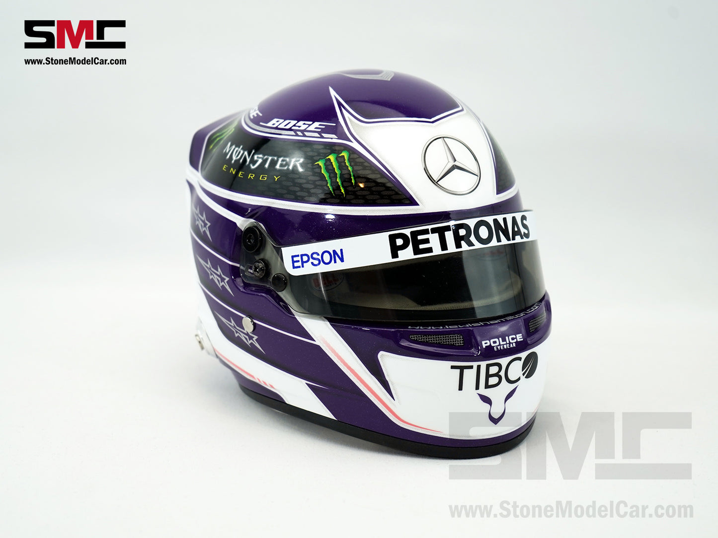Mercedes F1 W11 #44 Lewis Hamilton Australian GP 2020 7x Times World Champion BELL 1:2 Miniature Helmet