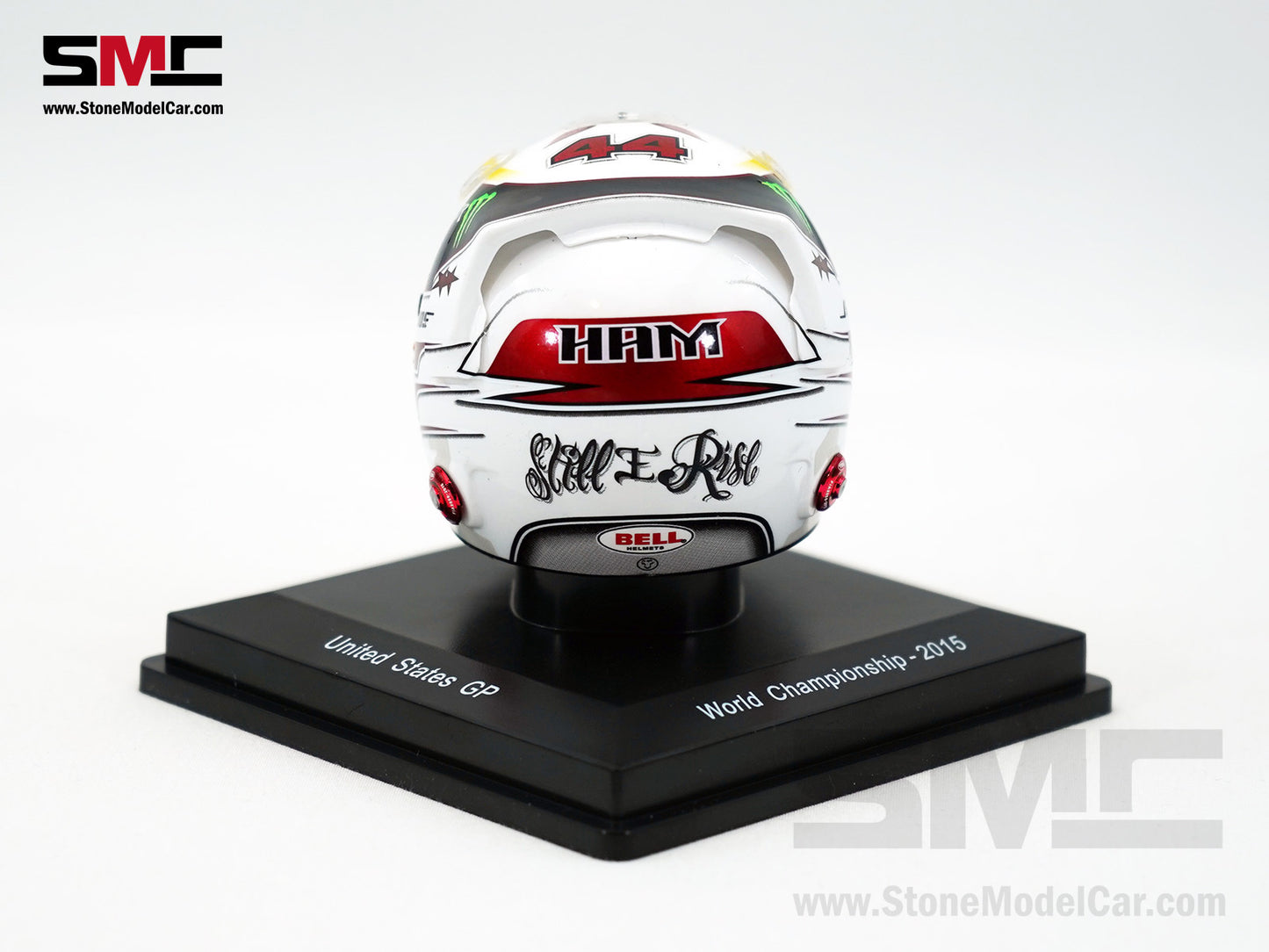 Mercedes F1 W06 #44 Lewis Hamilton US GP 2015 3x Times World Champion Spark 1:5 Helmet