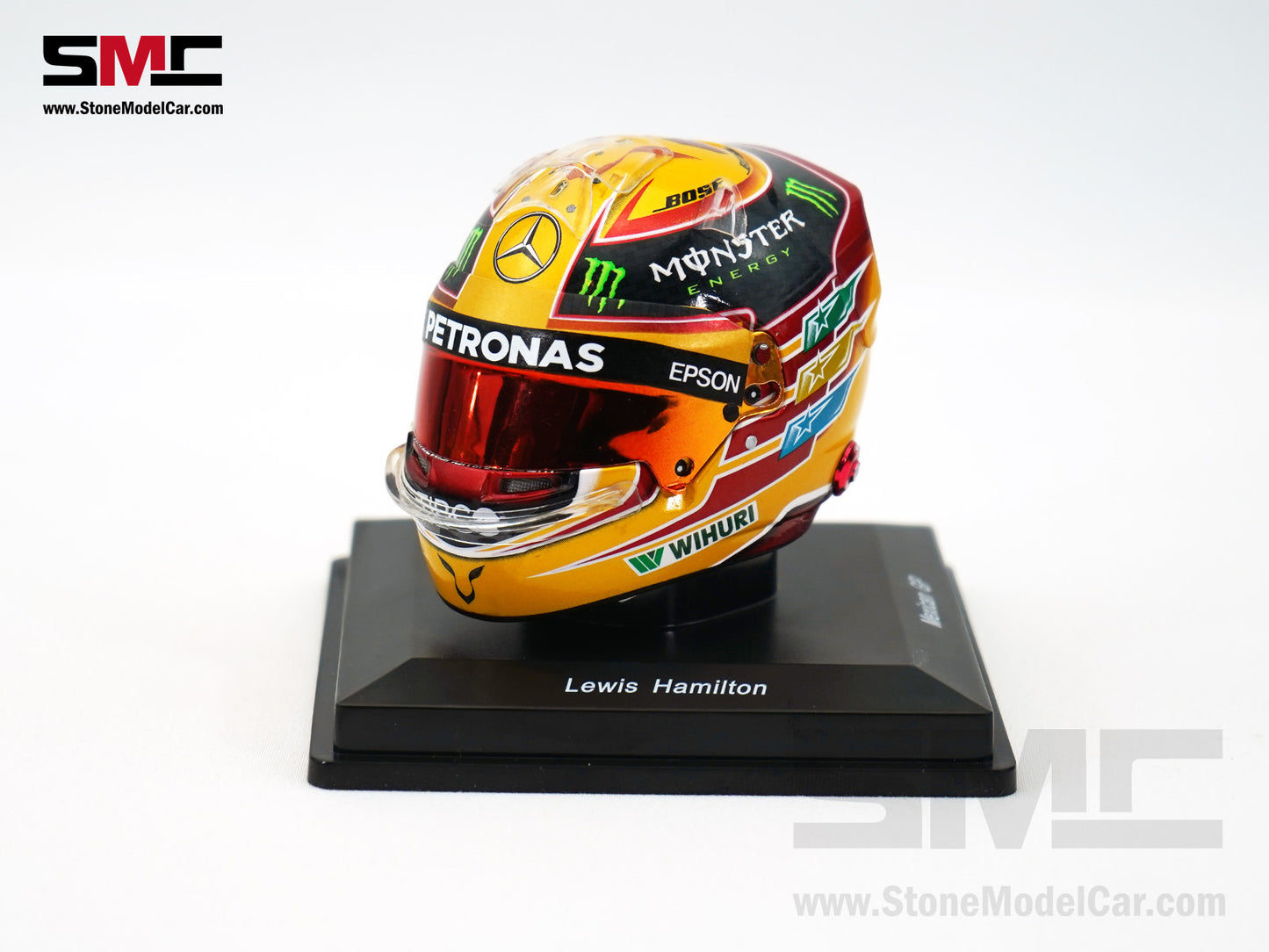 Mercedes F1 W08 #44 Lewis Hamilton Mexico GP 2017 4x Times World Champion Spark 1:5 Helmet