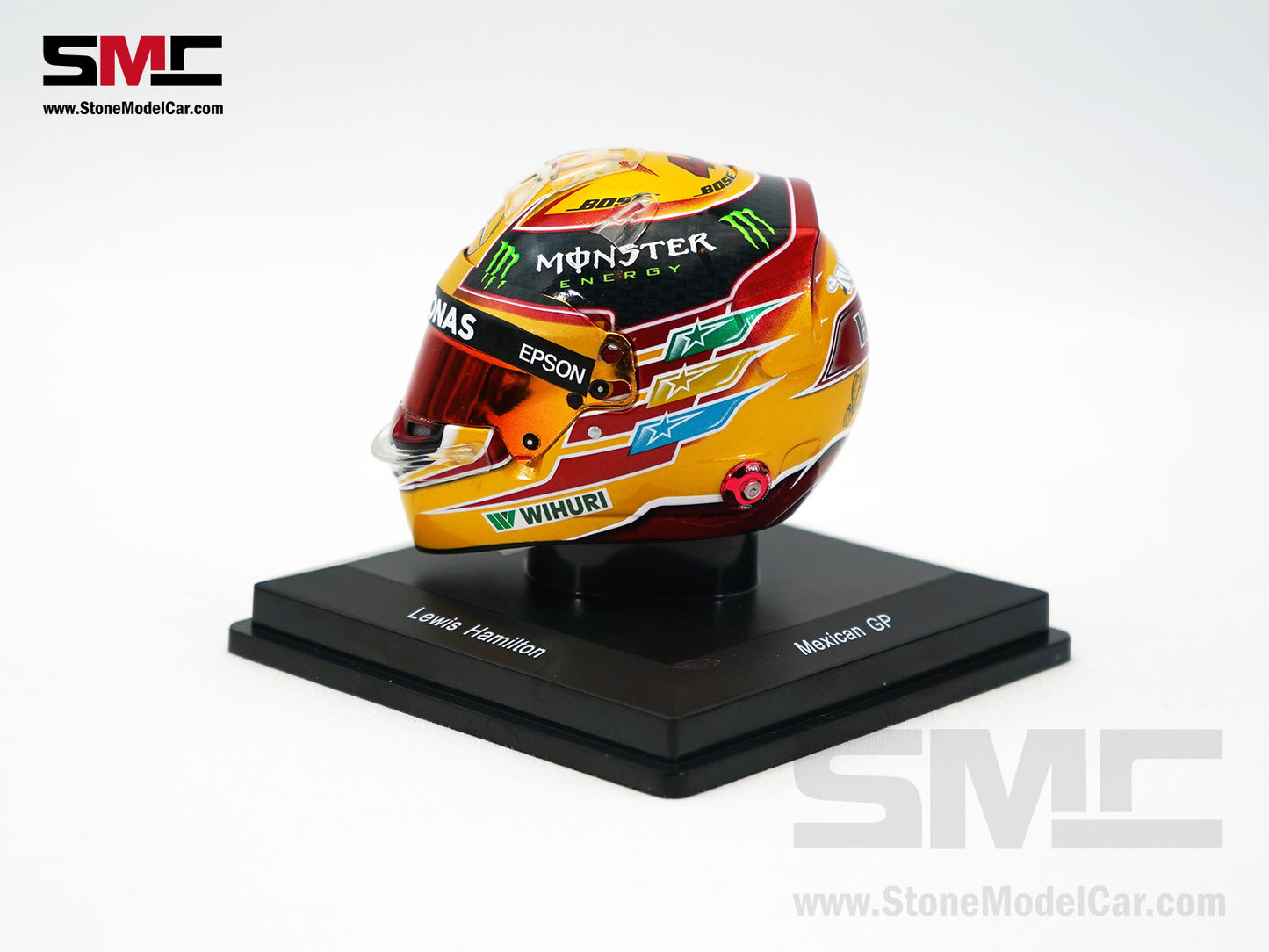 Mercedes F1 W08 #44 Lewis Hamilton Mexico GP 2017 4x Times World Champion Spark 1:5 Helmet