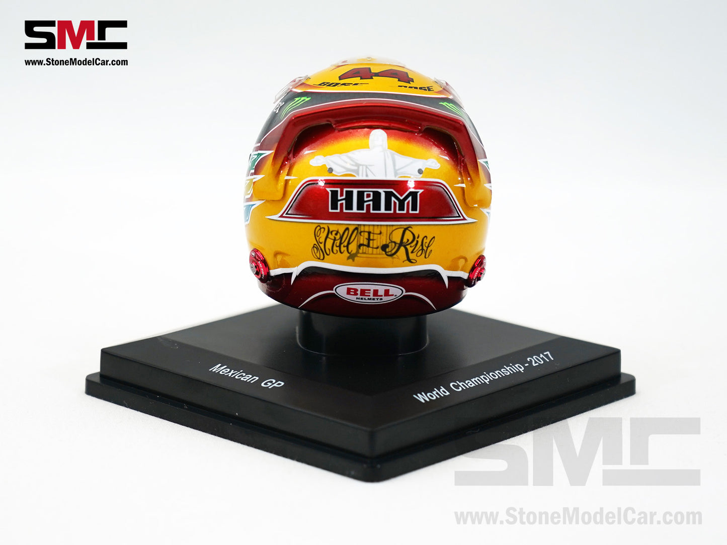 Mercedes F1 W08 #44 Lewis Hamilton Mexico GP 2017 4x Times World Champion Spark 1:5 Helmet