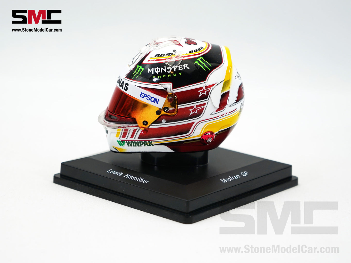 Mercedes F1 W09 #44 Lewis Hamilton Mexico GP 2018 5x Times World Champion Spark 1:5 Helmet
