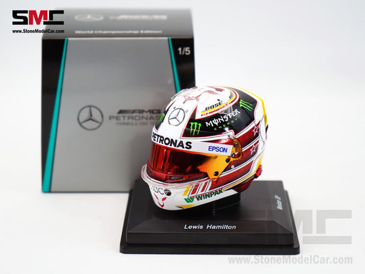 Mercedes F1 W09 #44 Lewis Hamilton Mexico GP 2018 5x Times World Champion Spark 1:5 Helmet