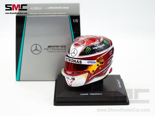 Mercedes F1 W10 #44 Lewis Hamilton US GP 2019 6x Times World Champion Spark 1:5 Helmet