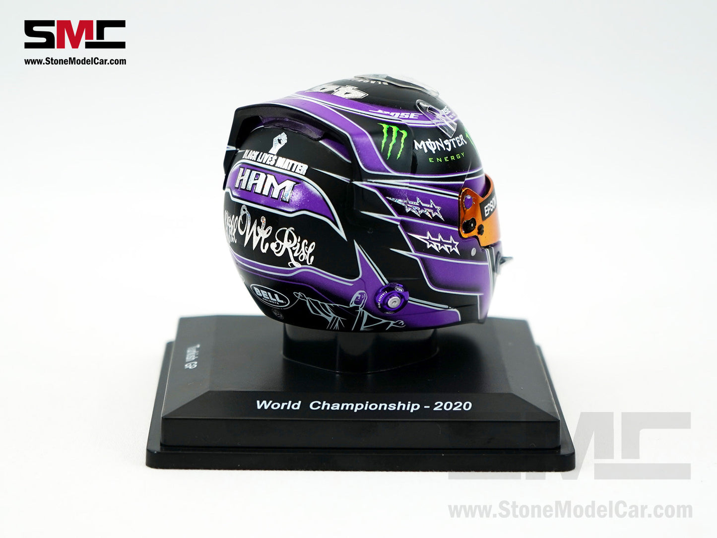 Mercedes F1 W11 #44 Lewis Hamilton Turkish GP 2020 7x Times World Champion Spark 1:5 Helmet