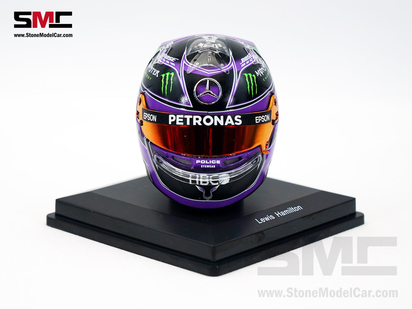 Mercedes F1 W11 #44 Lewis Hamilton Turkish GP 2020 7x Times World Champion Spark 1:5 Helmet