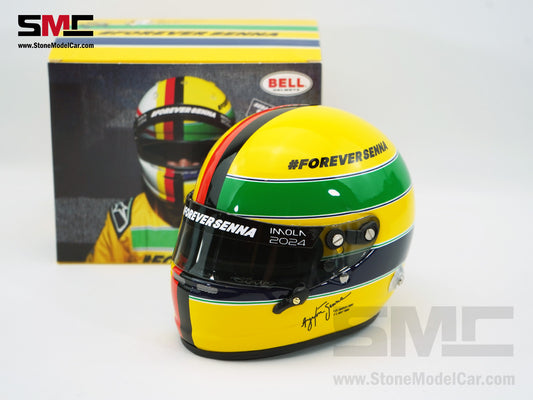 Minor Defect - Mclaren MP4/8 #8 Sebastian Vettel 2024 Imola Tribute Ayrton Senna 1:2 Arai Miniature Helmet