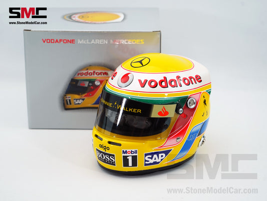 Mclaren Mercedes F1 MP4/23 #22 Lewis Hamilton Brazil GP 2008 World Champion Arai 1:2 Miniature Helmet