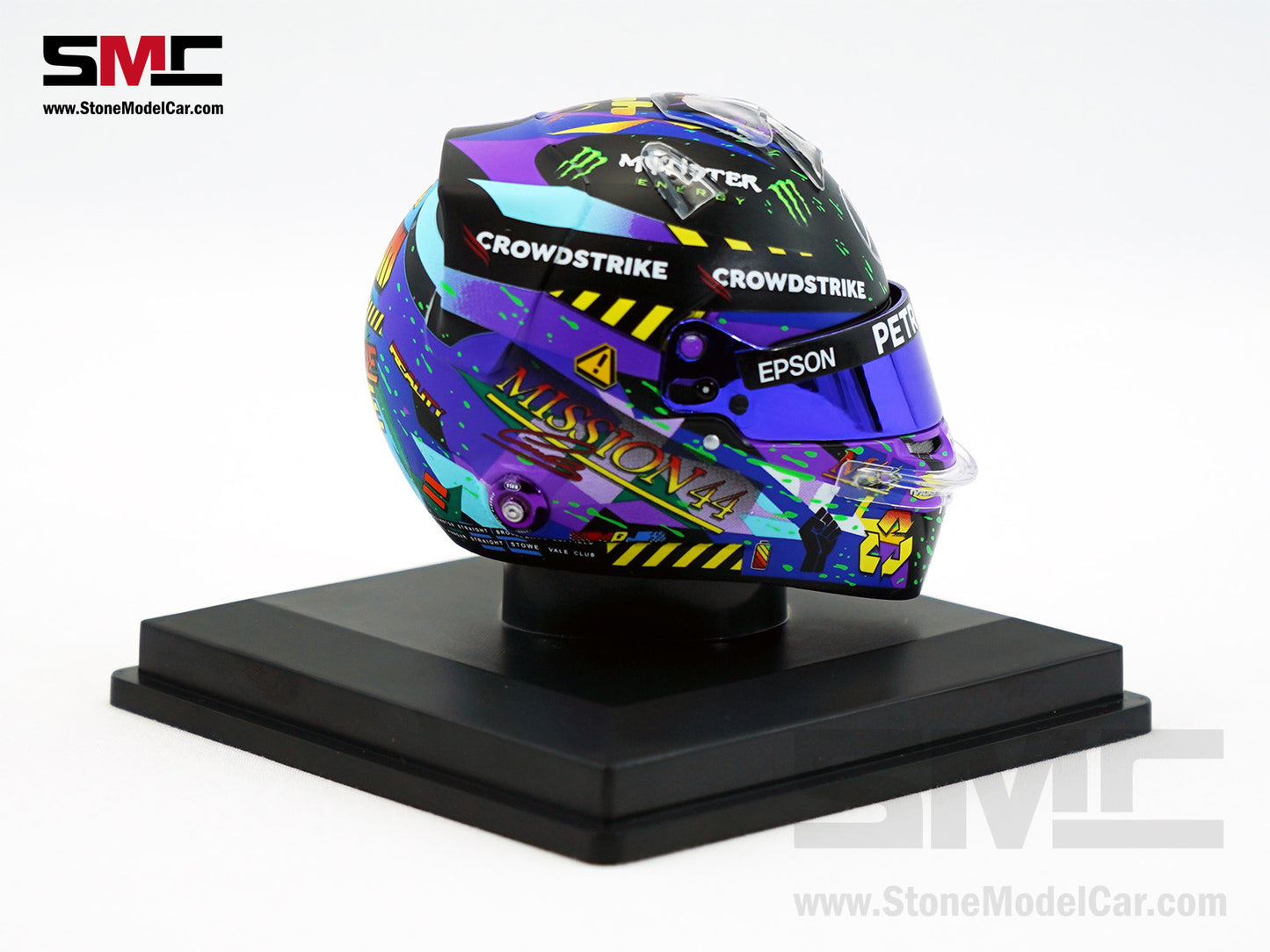 Mercedes F1 W12 #44 Lewis Hamilton British GP 2021 7x Times World Champion Spark 1:5 Helmet