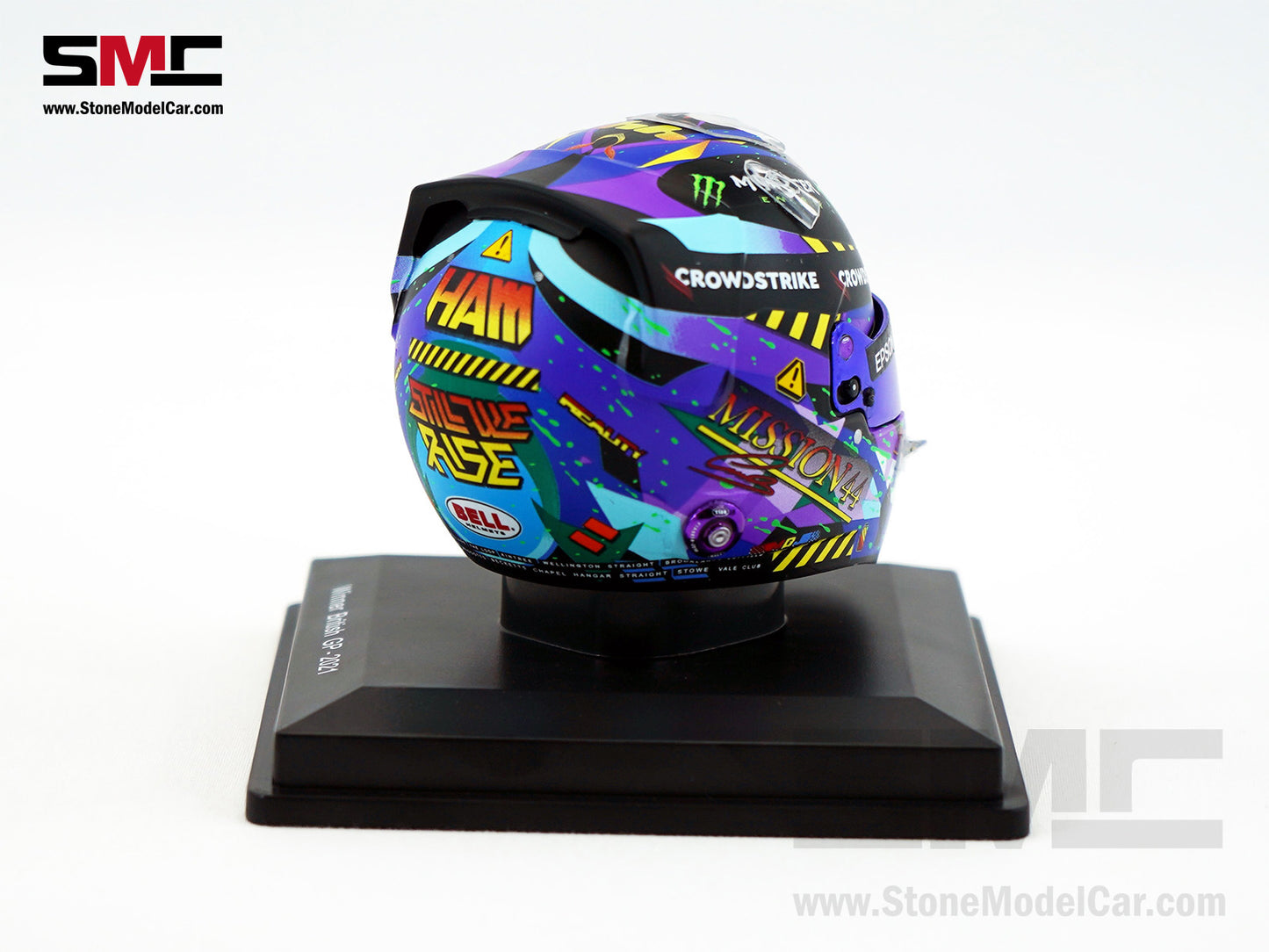 Mercedes F1 W12 #44 Lewis Hamilton British GP 2021 7x Times World Champion Spark 1:5 Helmet
