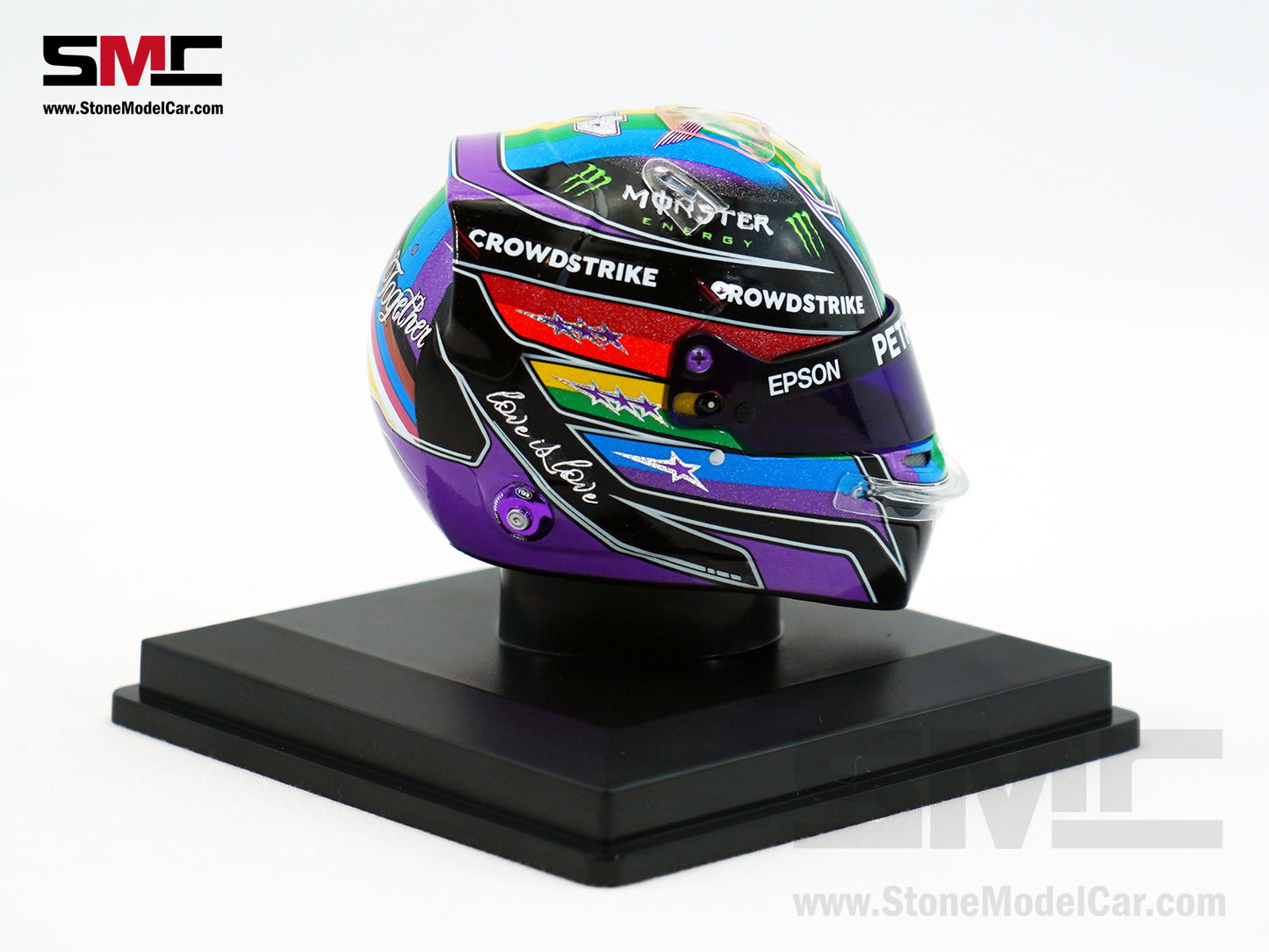 Mercedes F1 W12 #44 Lewis Hamilton Abu Dhabi GP 2021 7x Times World Champion Spark 1:5 Helmet