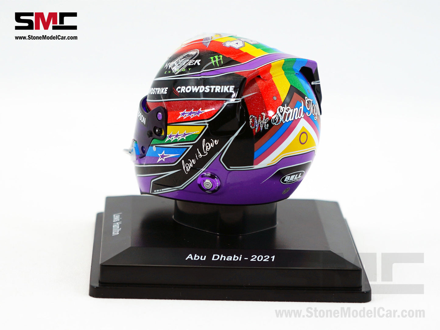 Mercedes F1 W12 #44 Lewis Hamilton Abu Dhabi GP 2021 7x Times World Champion Spark 1:5 Helmet