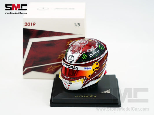 Mercedes F1 W10 #44 Lewis Hamilton German GP 2019 6x Times World Champion Spark 1:5 Helmet