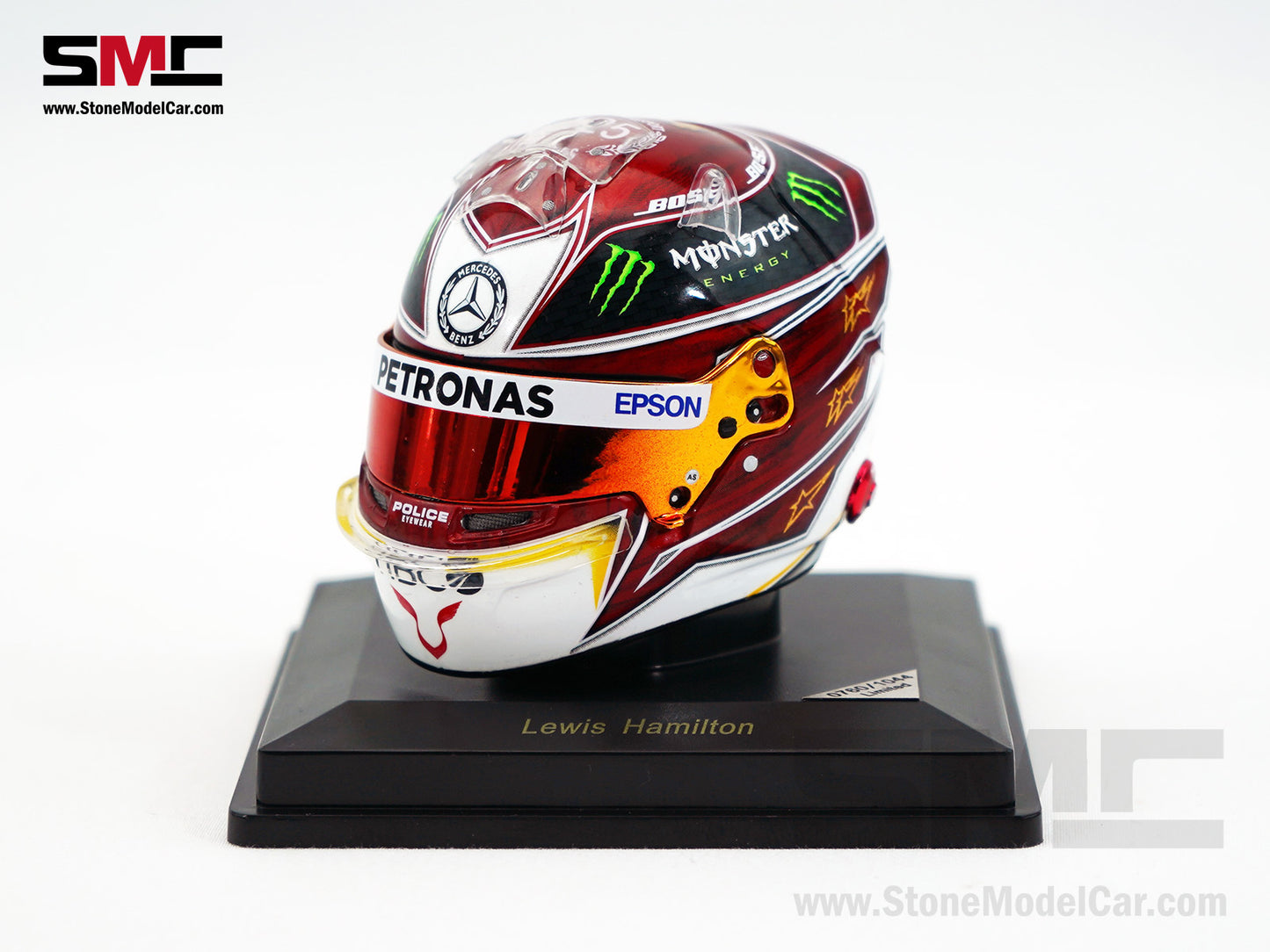 Mercedes F1 W10 #44 Lewis Hamilton German GP 2019 6x Times World Champion Spark 1:5 Helmet